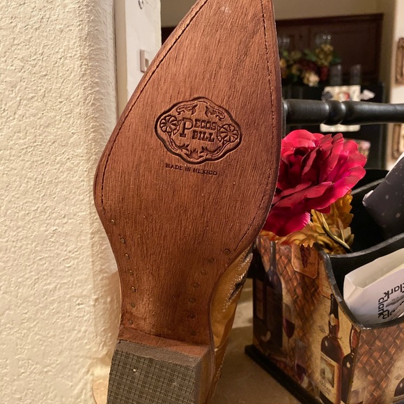 Pecos Bill genuine leather boots in a size 8 NEW - Picture 1 of 7